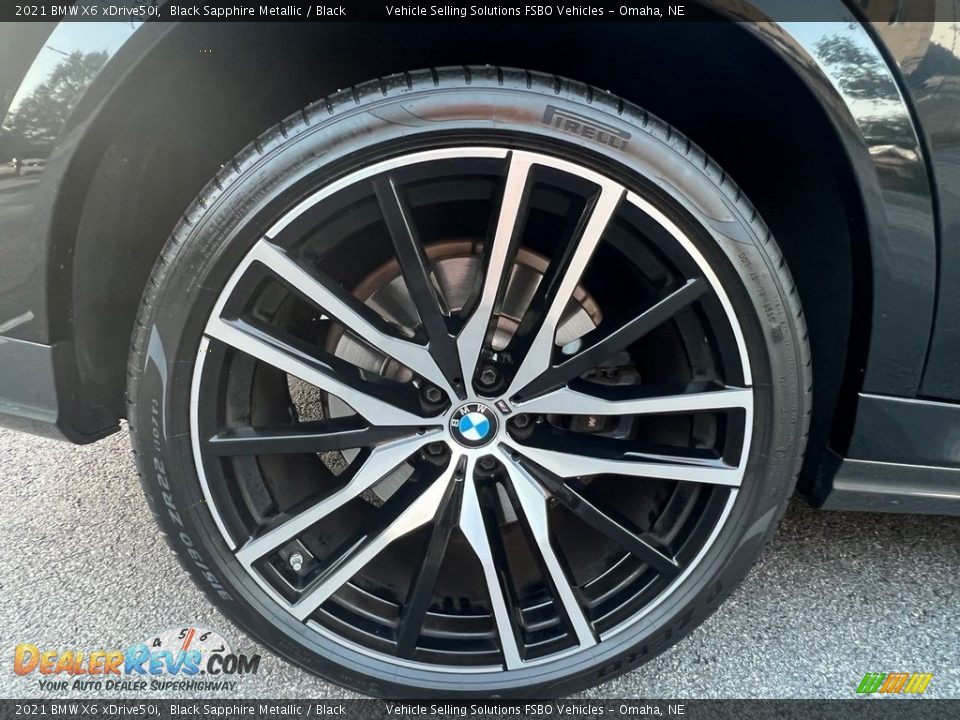 2021 BMW X6 xDrive50i Black Sapphire Metallic / Black Photo #12