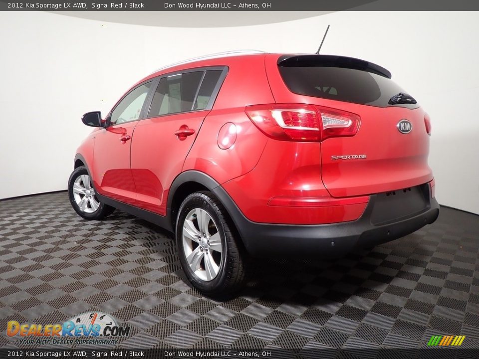 2012 Kia Sportage LX AWD Signal Red / Black Photo #11