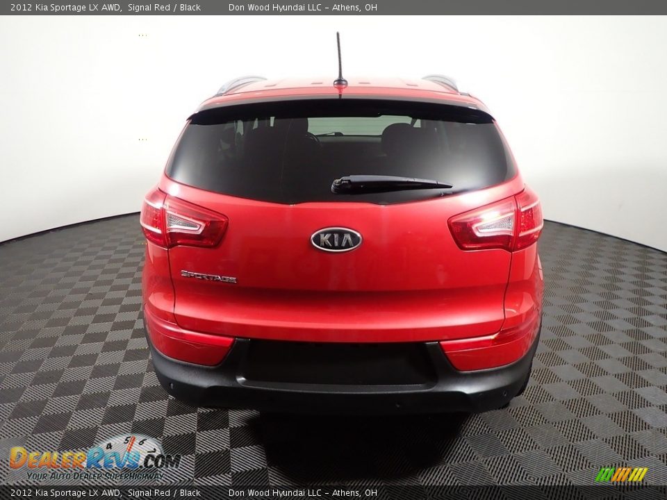 2012 Kia Sportage LX AWD Signal Red / Black Photo #13