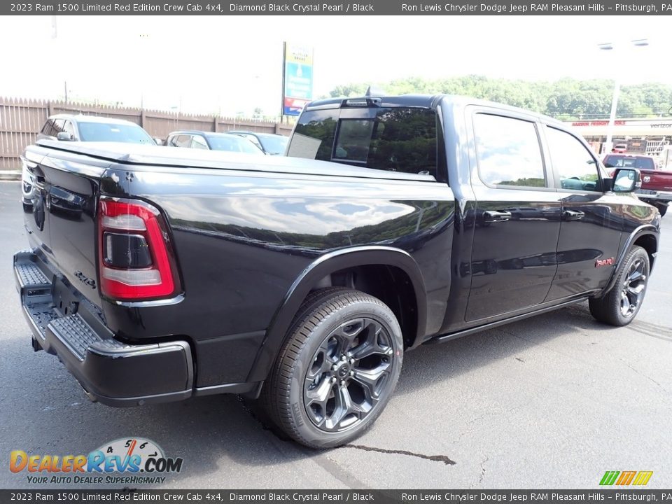 2023 Ram 1500 Limited Red Edition Crew Cab 4x4 Diamond Black Crystal Pearl / Black Photo #6