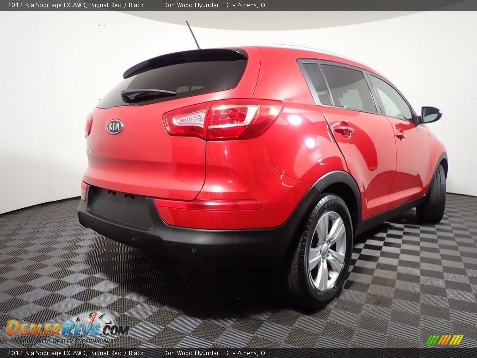 2012 Kia Sportage LX AWD Signal Red / Black Photo #16