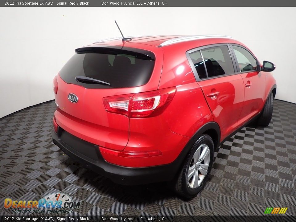 2012 Kia Sportage LX AWD Signal Red / Black Photo #17