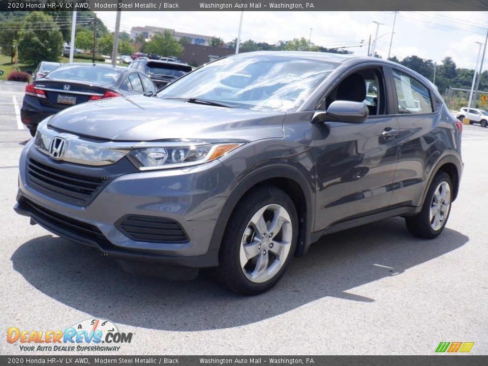 2020 Honda HR-V LX AWD Modern Steel Metallic / Black Photo #4