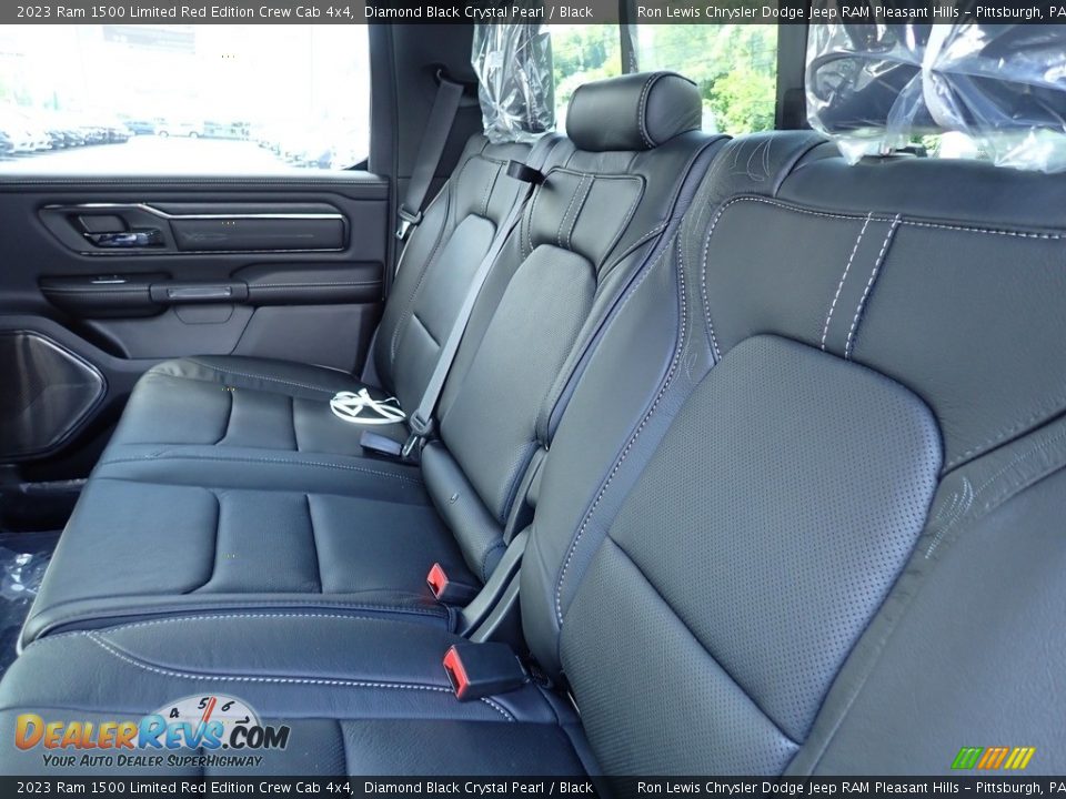 Rear Seat of 2023 Ram 1500 Limited Red Edition Crew Cab 4x4 Photo #12