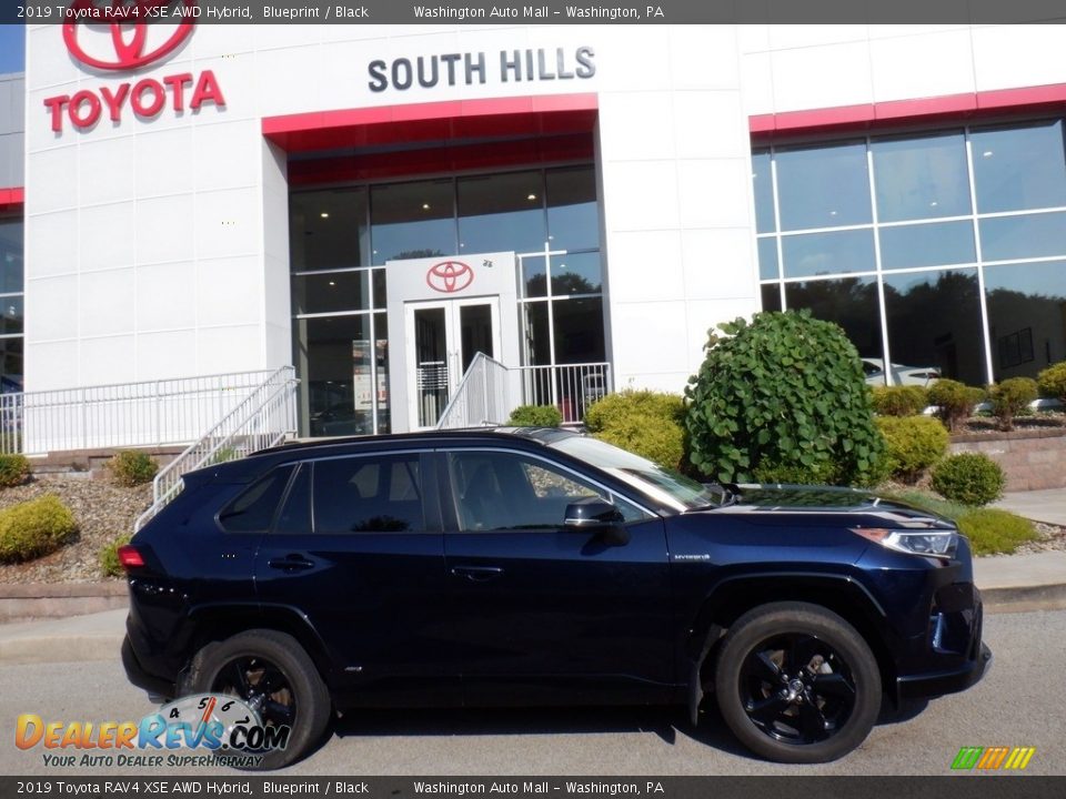 2019 Toyota RAV4 XSE AWD Hybrid Blueprint / Black Photo #2