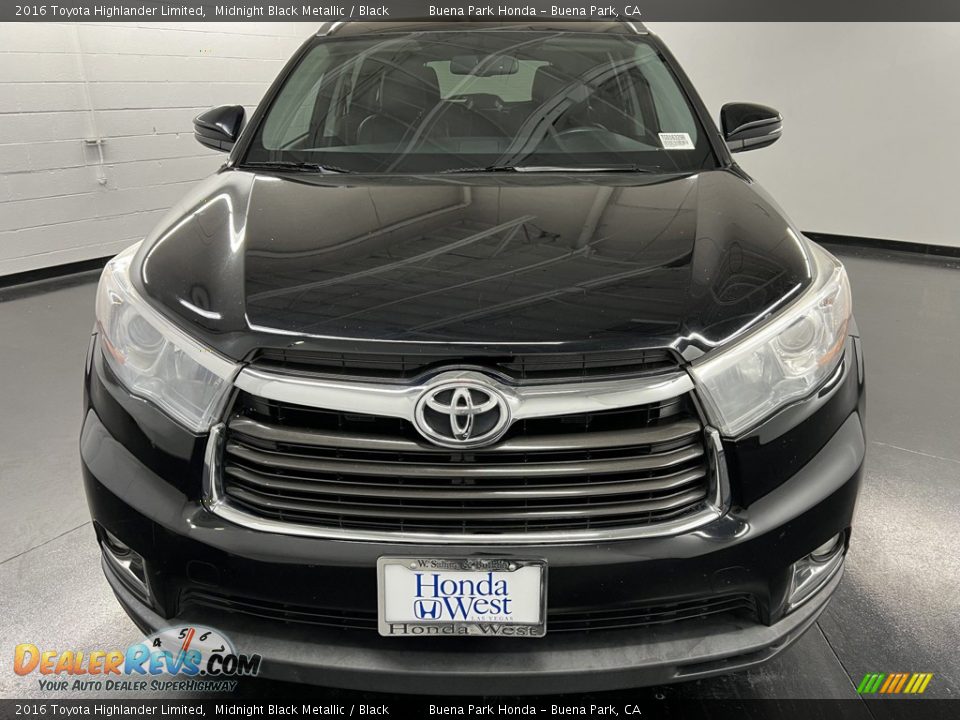 2016 Toyota Highlander Limited Midnight Black Metallic / Black Photo #2