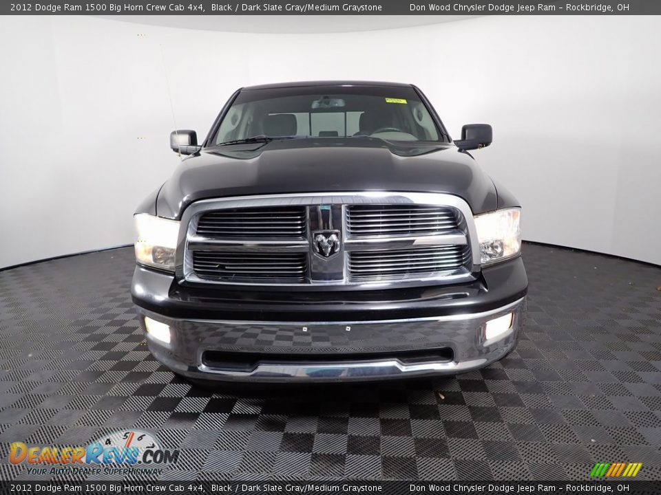 2012 Dodge Ram 1500 Big Horn Crew Cab 4x4 Black / Dark Slate Gray/Medium Graystone Photo #4