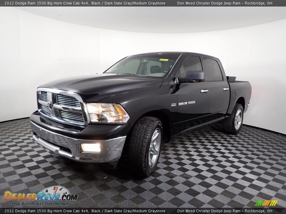 2012 Dodge Ram 1500 Big Horn Crew Cab 4x4 Black / Dark Slate Gray/Medium Graystone Photo #5