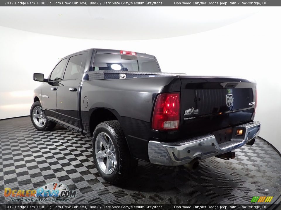 2012 Dodge Ram 1500 Big Horn Crew Cab 4x4 Black / Dark Slate Gray/Medium Graystone Photo #6