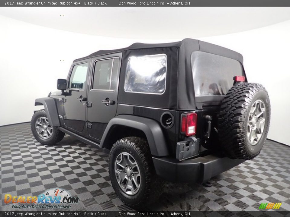 2017 Jeep Wrangler Unlimited Rubicon 4x4 Black / Black Photo #6