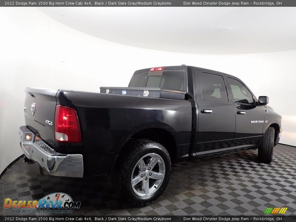 2012 Dodge Ram 1500 Big Horn Crew Cab 4x4 Black / Dark Slate Gray/Medium Graystone Photo #9