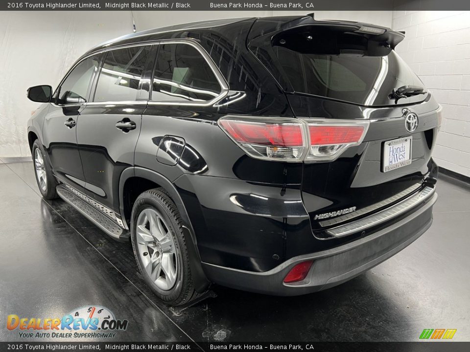 2016 Toyota Highlander Limited Midnight Black Metallic / Black Photo #5