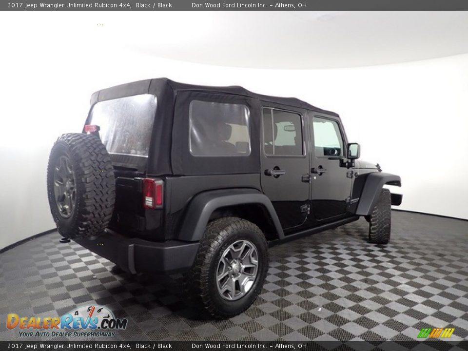 2017 Jeep Wrangler Unlimited Rubicon 4x4 Black / Black Photo #10