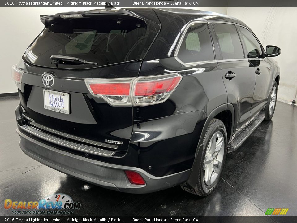 2016 Toyota Highlander Limited Midnight Black Metallic / Black Photo #7