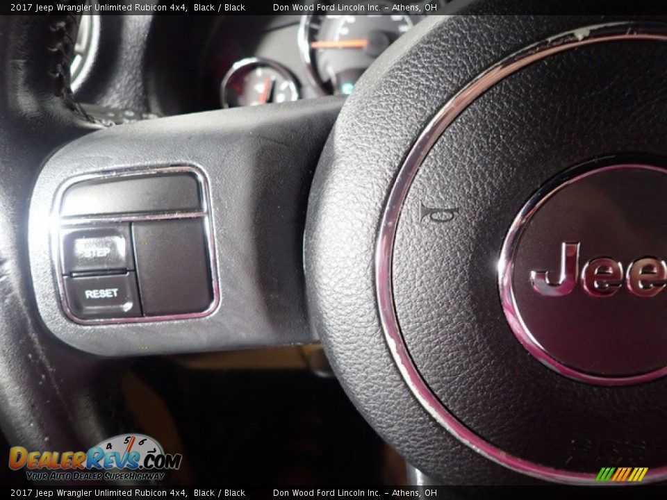 2017 Jeep Wrangler Unlimited Rubicon 4x4 Black / Black Photo #16