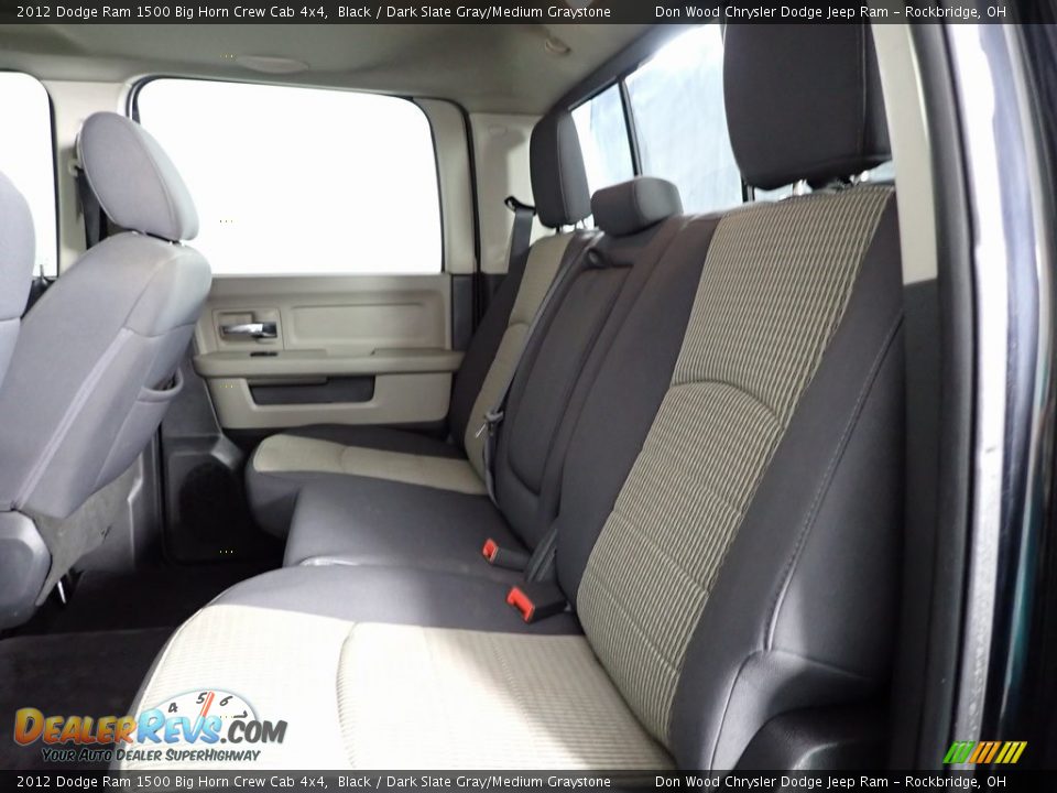 2012 Dodge Ram 1500 Big Horn Crew Cab 4x4 Black / Dark Slate Gray/Medium Graystone Photo #22