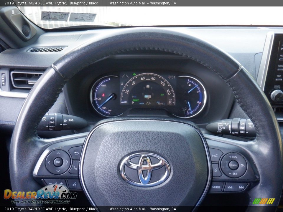 2019 Toyota RAV4 XSE AWD Hybrid Blueprint / Black Photo #25
