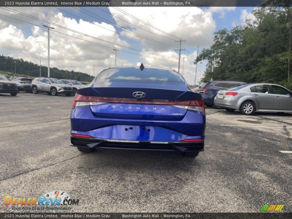 2023 Hyundai Elantra Limited Intense Blue / Medium Gray Photo #3