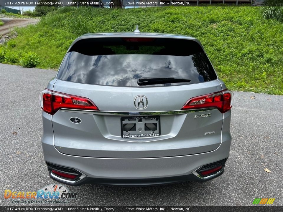 2017 Acura RDX Technology AWD Lunar Silver Metallic / Ebony Photo #8