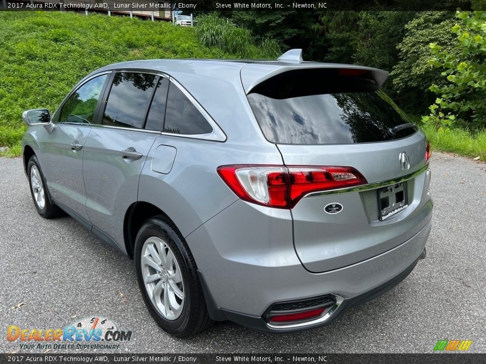 2017 Acura RDX Technology AWD Lunar Silver Metallic / Ebony Photo #9