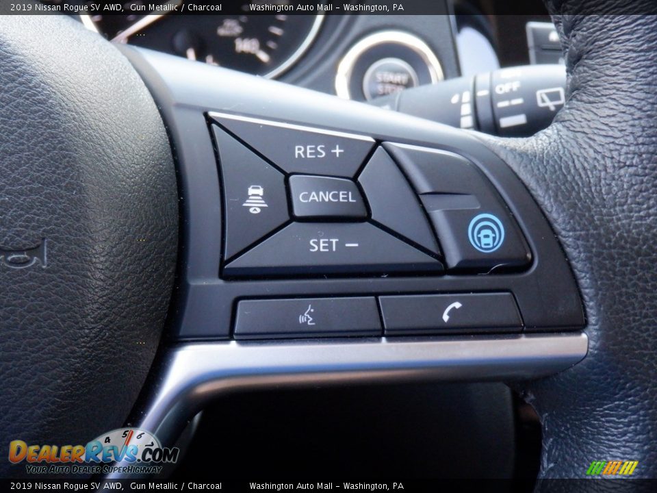 2019 Nissan Rogue SV AWD Steering Wheel Photo #10