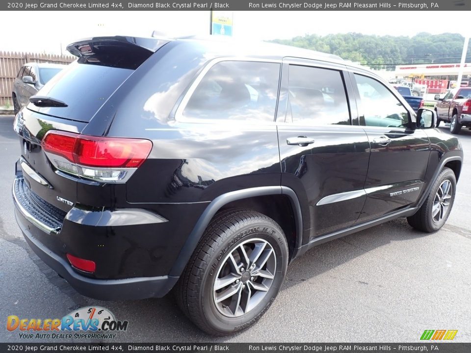 2020 Jeep Grand Cherokee Limited 4x4 Diamond Black Crystal Pearl / Black Photo #6