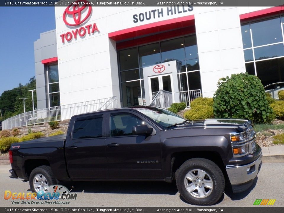 2015 Chevrolet Silverado 1500 LT Double Cab 4x4 Tungsten Metallic / Jet Black Photo #2