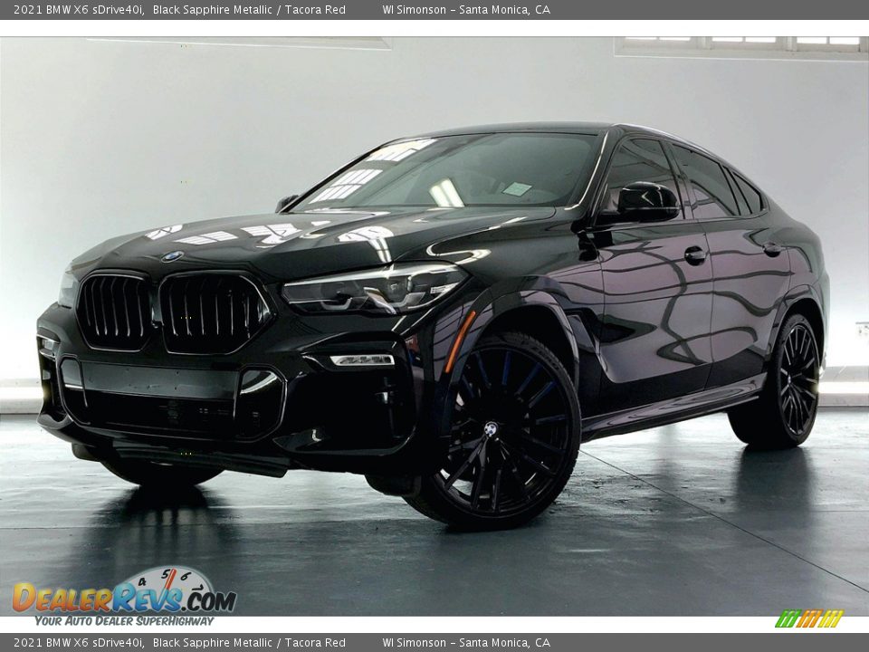 Black Sapphire Metallic 2021 BMW X6 sDrive40i Photo #12
