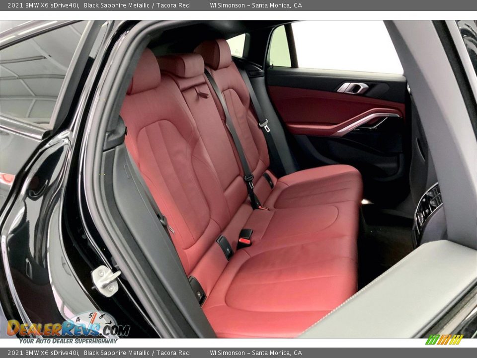 Rear Seat of 2021 BMW X6 sDrive40i Photo #19