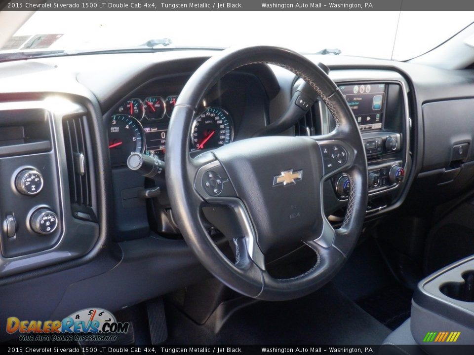 2015 Chevrolet Silverado 1500 LT Double Cab 4x4 Tungsten Metallic / Jet Black Photo #27