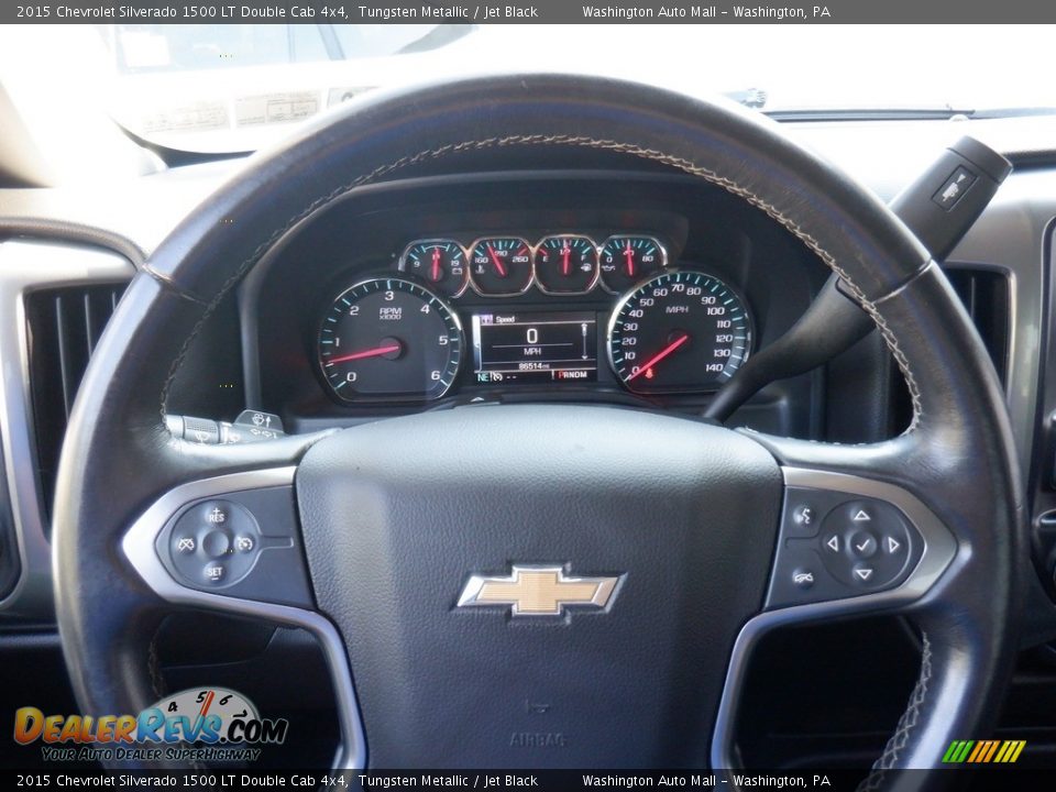 2015 Chevrolet Silverado 1500 LT Double Cab 4x4 Steering Wheel Photo #35