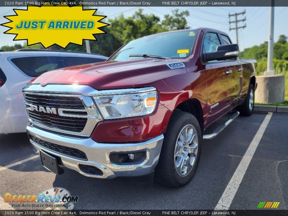 2020 Ram 1500 Big Horn Crew Cab 4x4 Delmonico Red Pearl / Black/Diesel Gray Photo #1