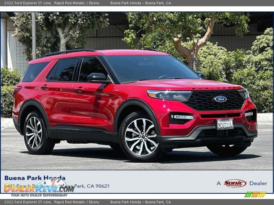 2022 Ford Explorer ST-Line Rapid Red Metallic / Ebony Photo #1