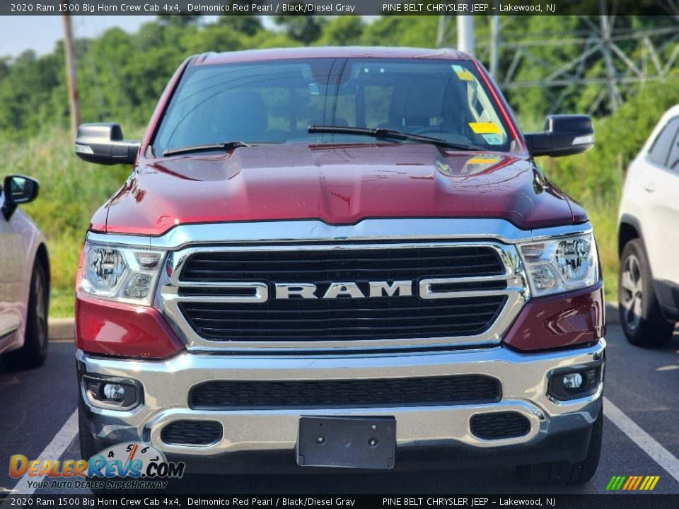 2020 Ram 1500 Big Horn Crew Cab 4x4 Delmonico Red Pearl / Black/Diesel Gray Photo #2