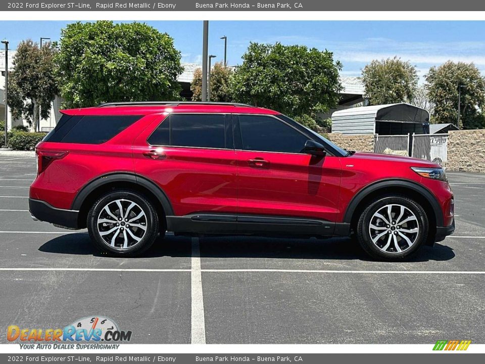 Rapid Red Metallic 2022 Ford Explorer ST-Line Photo #3