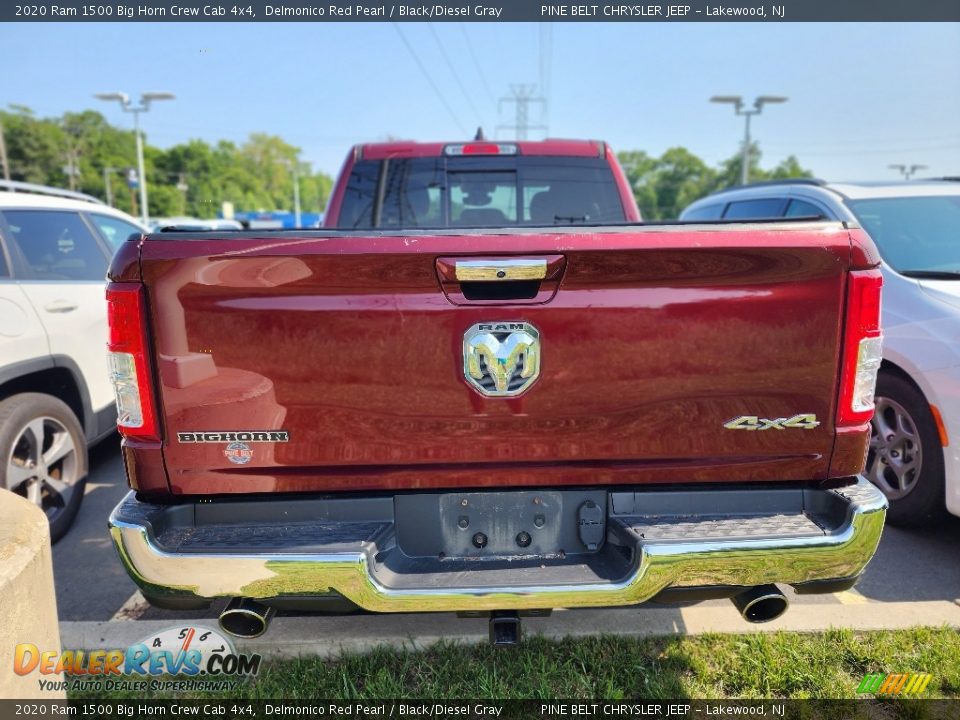 2020 Ram 1500 Big Horn Crew Cab 4x4 Delmonico Red Pearl / Black/Diesel Gray Photo #4