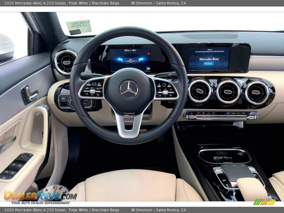 2020 Mercedes-Benz A 220 Sedan Polar White / Macchiato Beige Photo #4