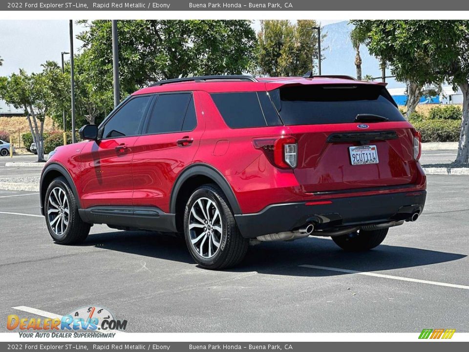 2022 Ford Explorer ST-Line Rapid Red Metallic / Ebony Photo #6