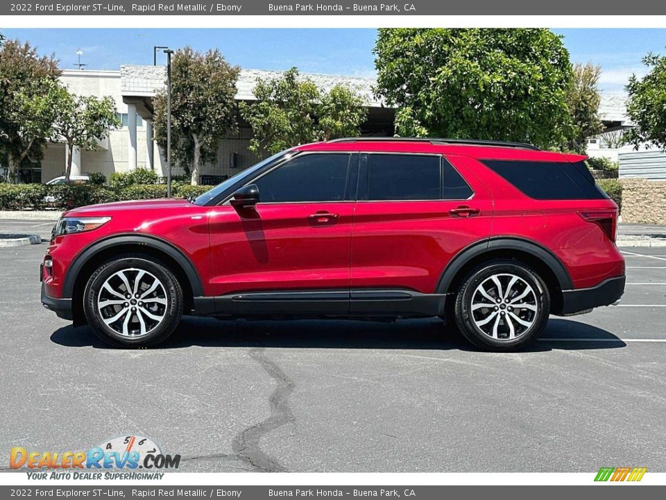 Rapid Red Metallic 2022 Ford Explorer ST-Line Photo #7