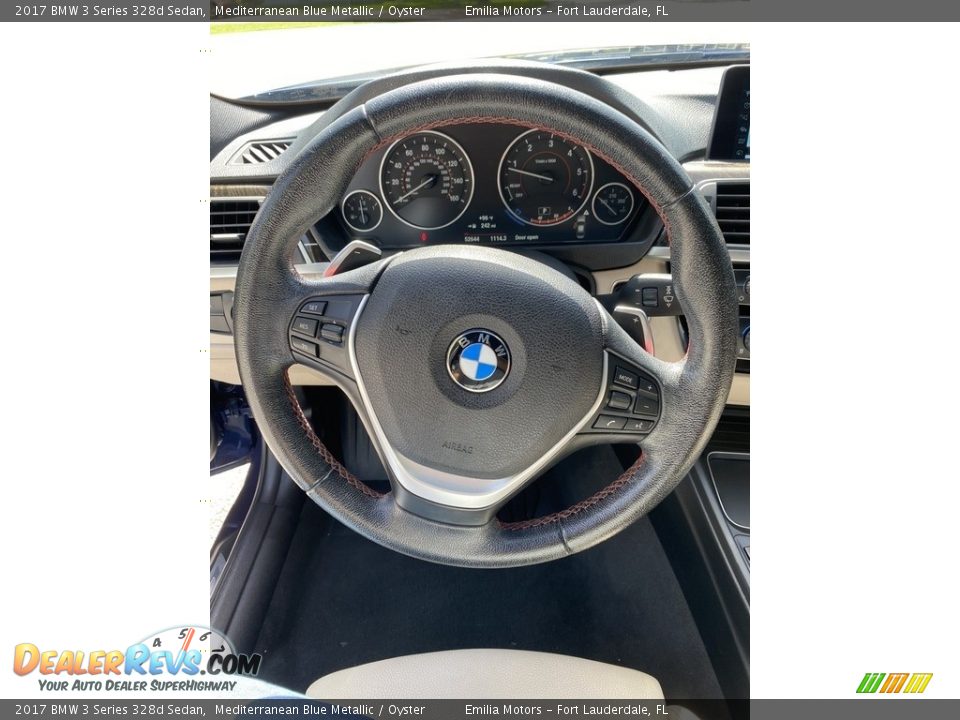 2017 BMW 3 Series 328d Sedan Steering Wheel Photo #14