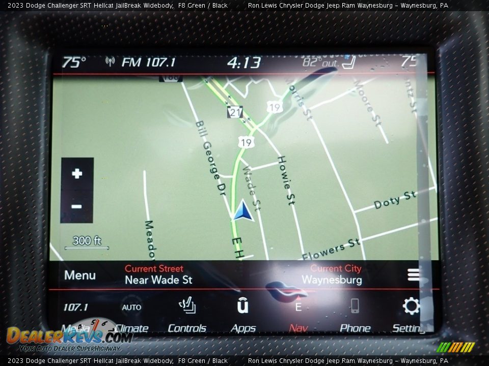 Navigation of 2023 Dodge Challenger SRT Hellcat JailBreak Widebody Photo #18