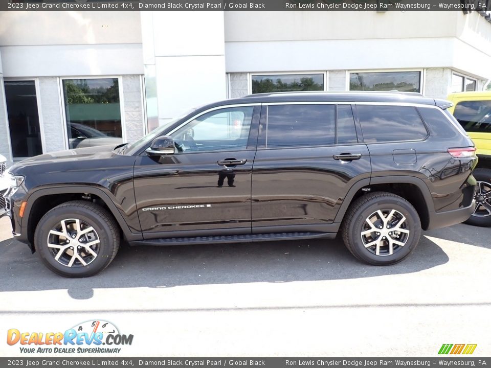 2023 Jeep Grand Cherokee L Limited 4x4 Diamond Black Crystal Pearl / Global Black Photo #2