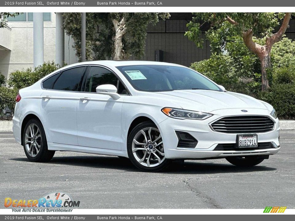 Front 3/4 View of 2019 Ford Fusion SEL Photo #2