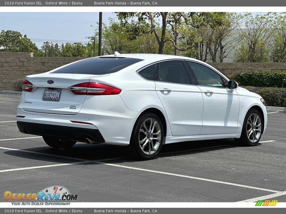 2019 Ford Fusion SEL Oxford White / Ebony Photo #4