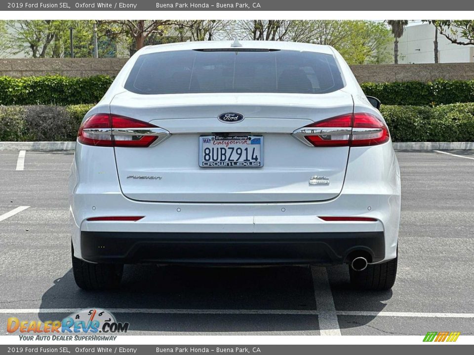 2019 Ford Fusion SEL Oxford White / Ebony Photo #5