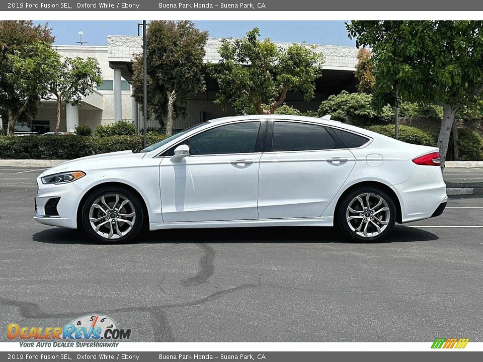 Oxford White 2019 Ford Fusion SEL Photo #7