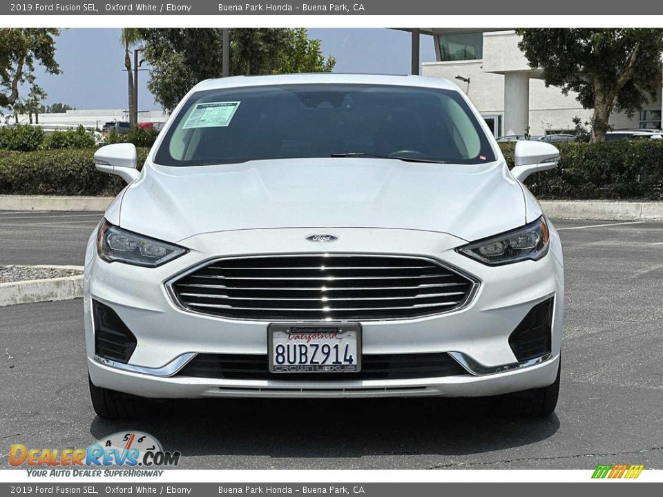 2019 Ford Fusion SEL Oxford White / Ebony Photo #9