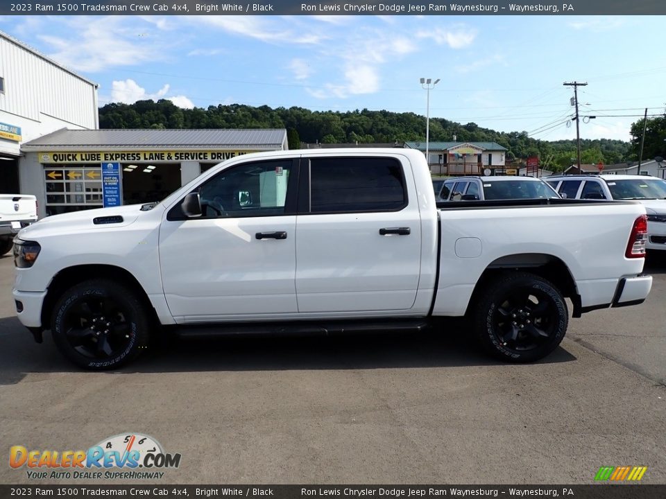 2023 Ram 1500 Tradesman Crew Cab 4x4 Bright White / Black Photo #2