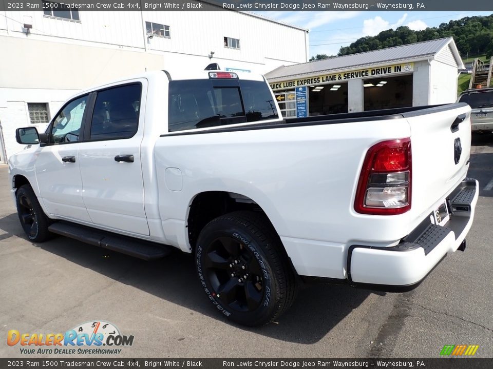 2023 Ram 1500 Tradesman Crew Cab 4x4 Bright White / Black Photo #3