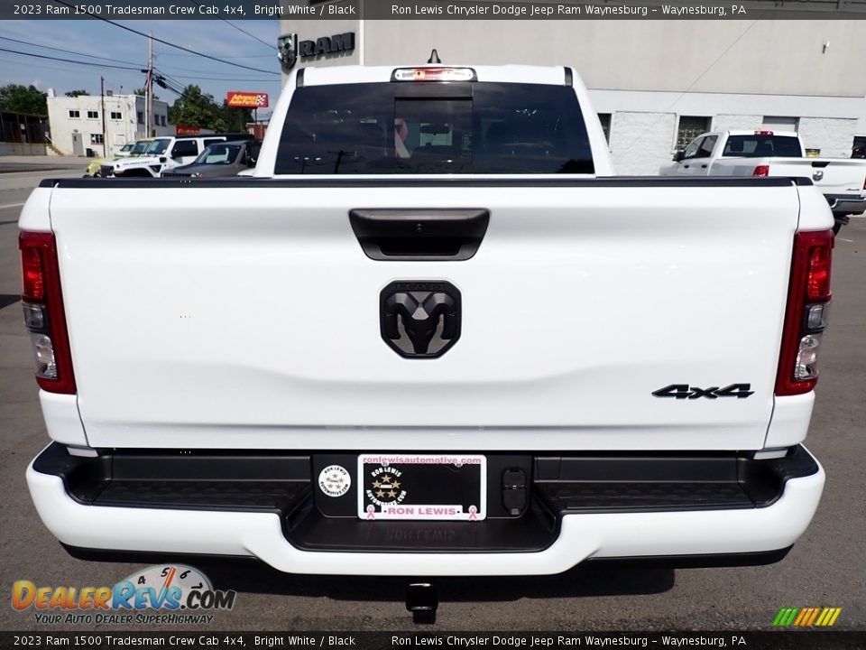 2023 Ram 1500 Tradesman Crew Cab 4x4 Bright White / Black Photo #4